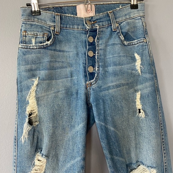 Revice Jeans Dream Fit Sweet Monday Wash Distressed High Waisted Denim size 26 - Picture 6 of 10